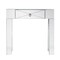 Southern Enterprises 31.25" Silver Rectangular Contemporary Mirrored Console Table